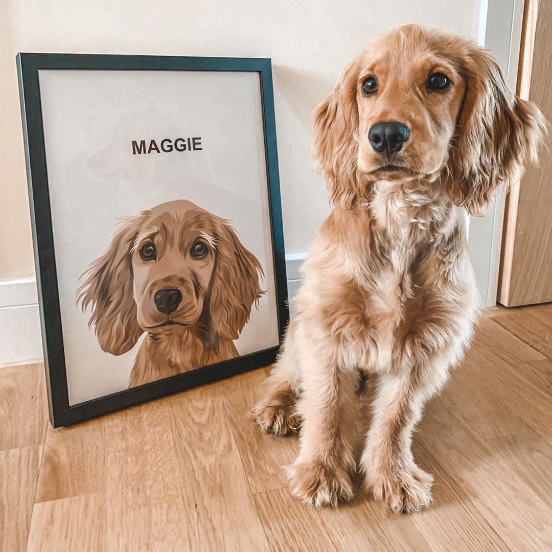 Dog Print Portrait