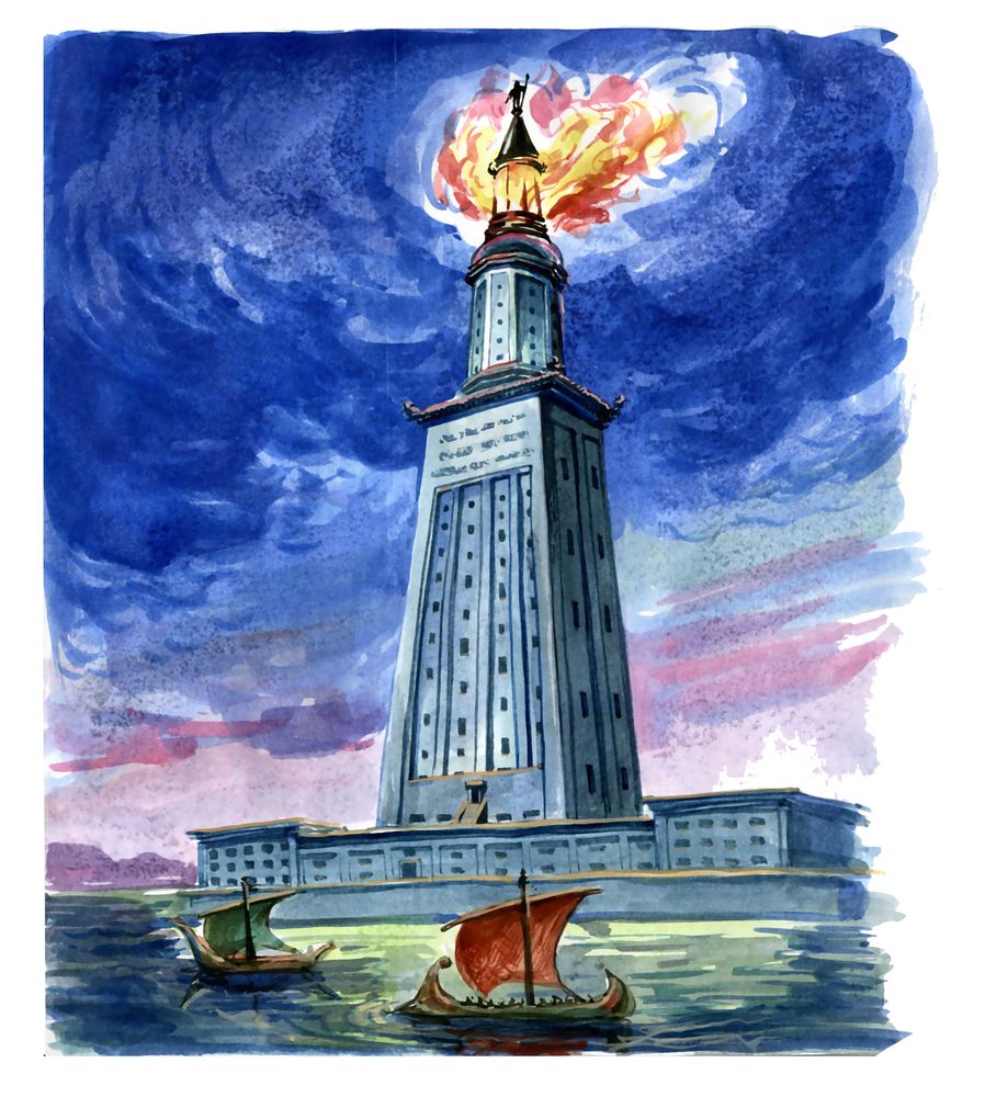 Lighthouse Of Alexandria Drawing